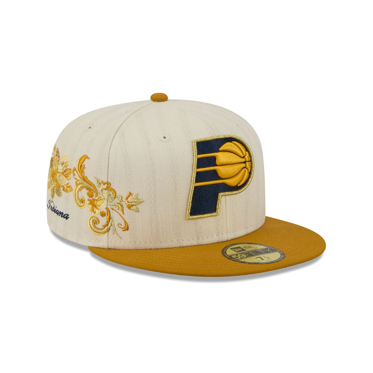 Indiana Pacers Chrome Herringbone 59FIFTY Fitted Hat