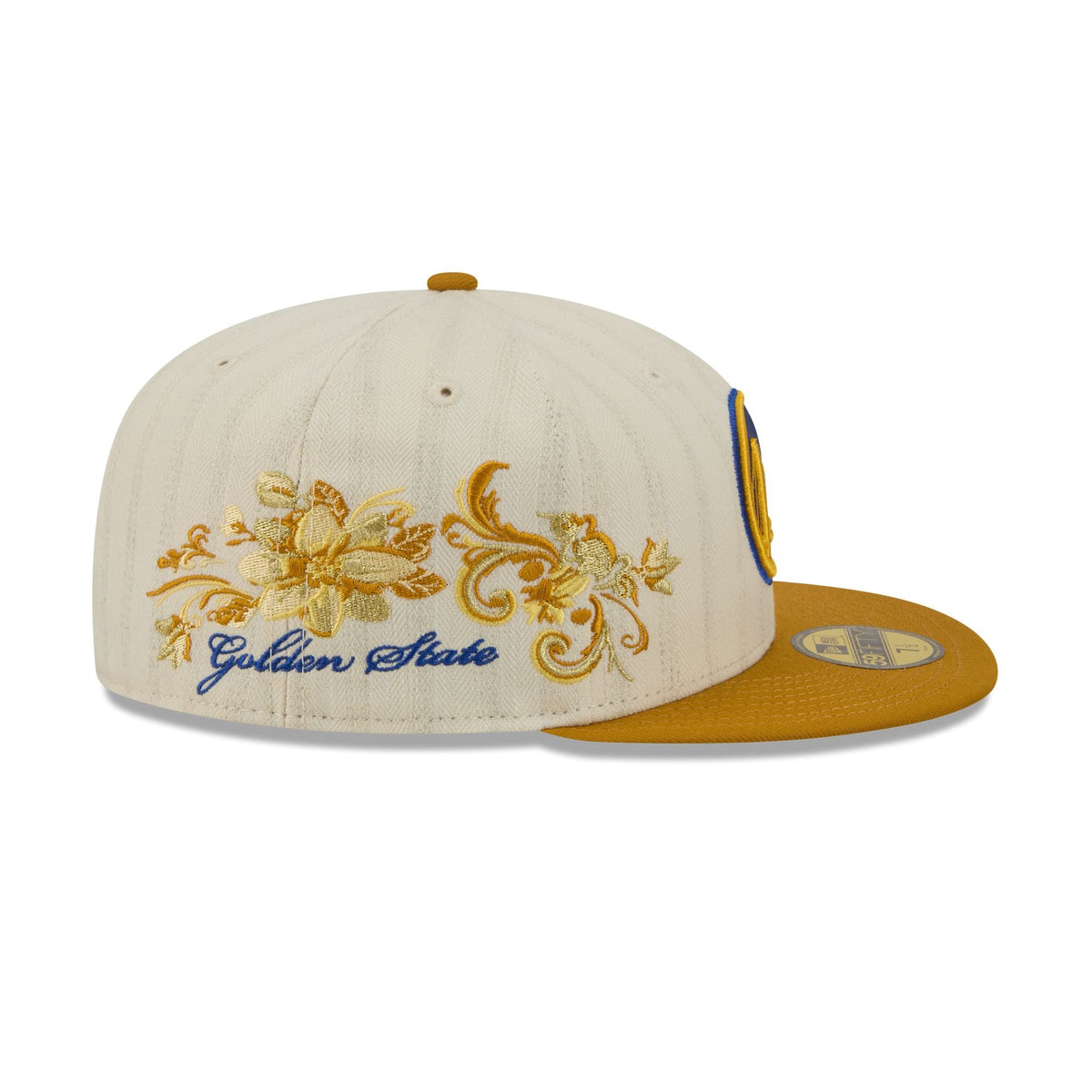 Golden State Warriors Chrome Herringbone 59FIFTY Fitted Hat