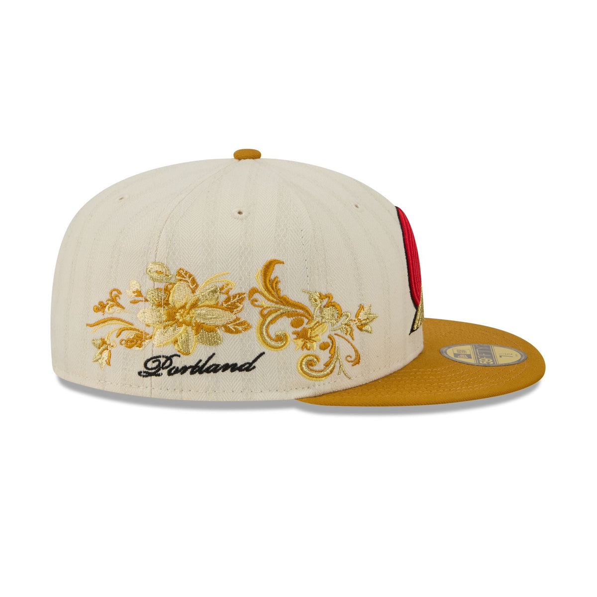 Portland Trail Blazers Chrome Herringbone 59FIFTY Fitted Hat