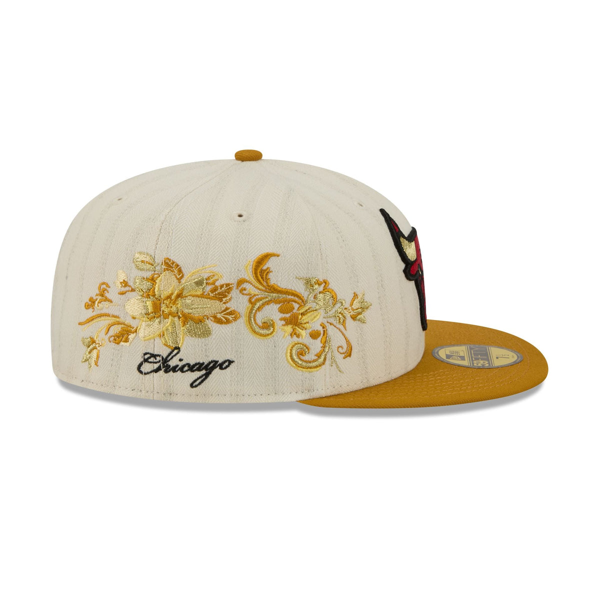 Chicago Bulls Chrome Herringbone 59FIFTY Fitted Hat
