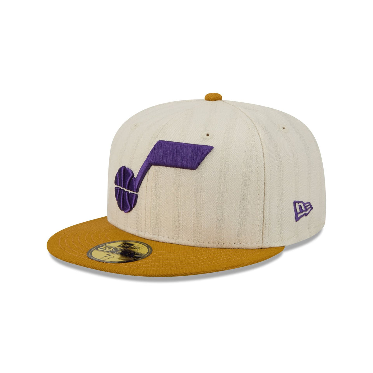 Utah Jazz Chrome Herringbone 59FIFTY Fitted Hat