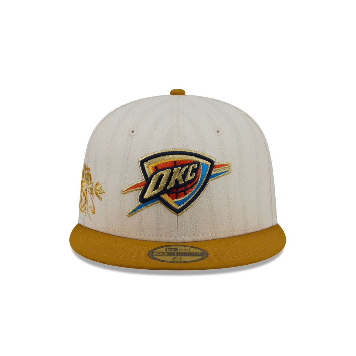 Oklahoma City Thunder Chrome Herringbone 59FIFTY Fitted Hat