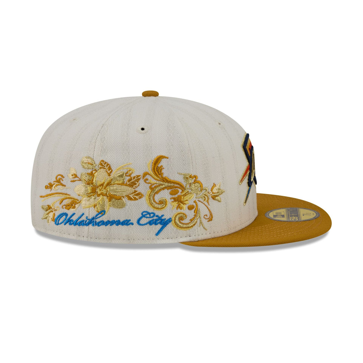Oklahoma City Thunder Chrome Herringbone 59FIFTY Fitted Hat