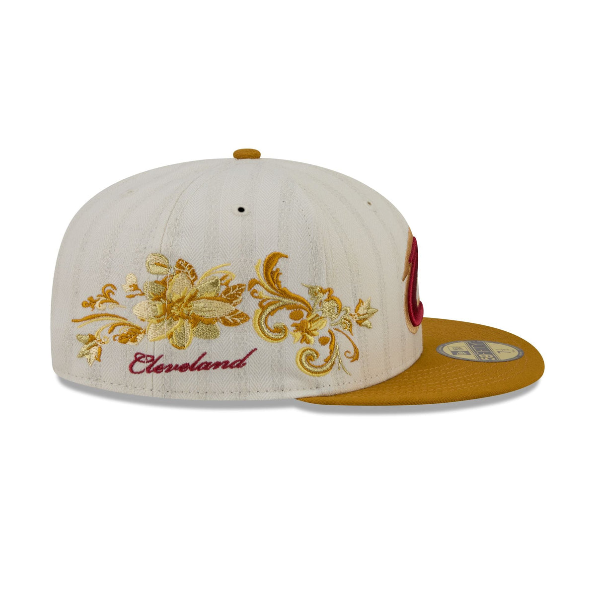 Cleveland Cavaliers Chrome Herringbone 59FIFTY Fitted Hat