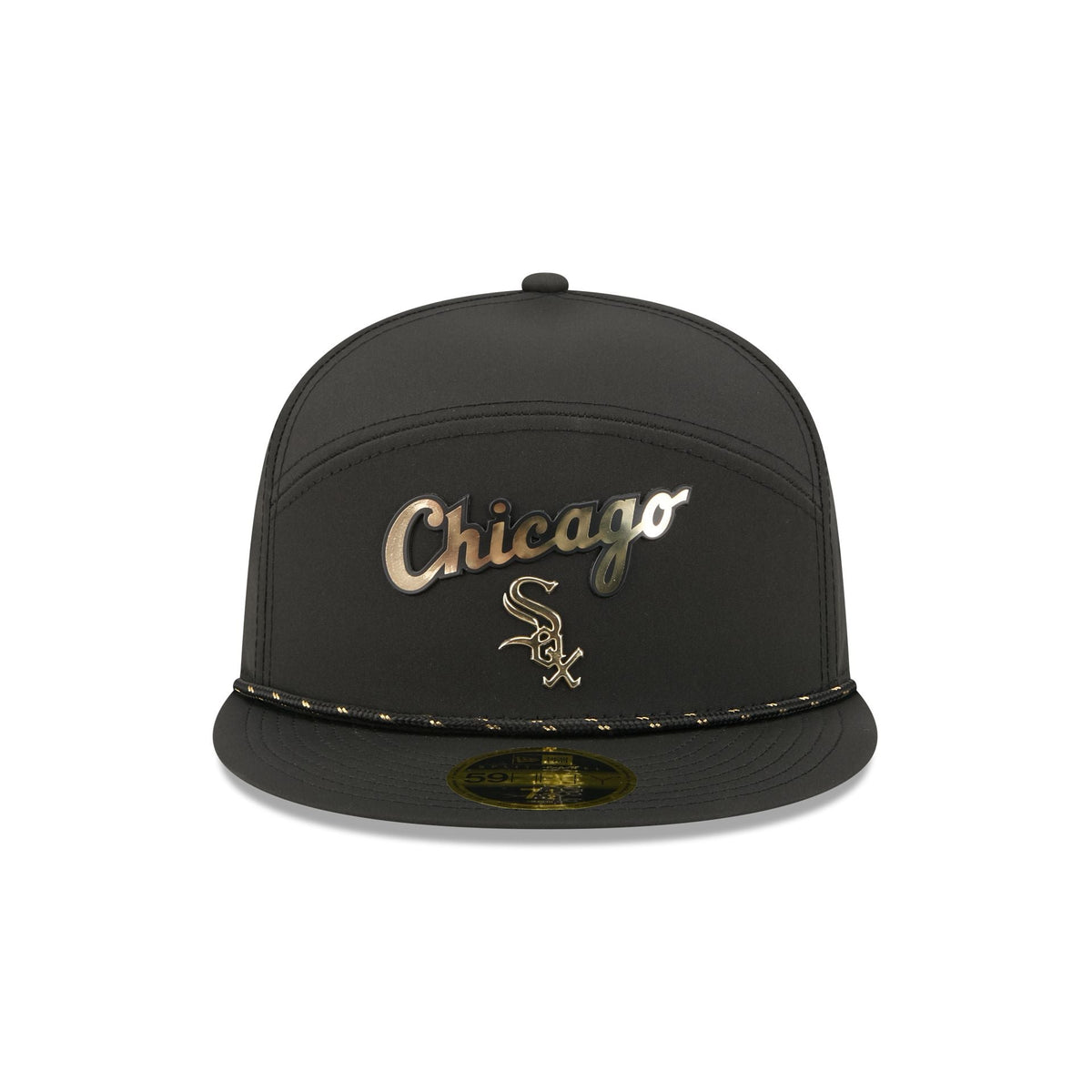 Chicago White Sox Gold Logo Rope Split Panel 59FIFTY Fitted Hat