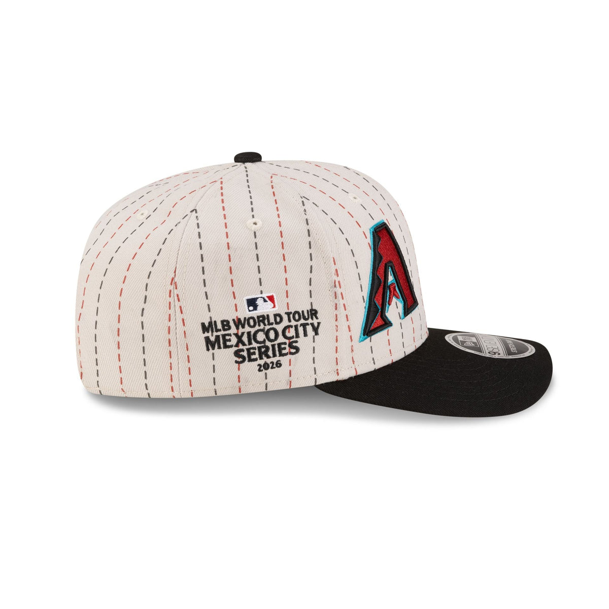 MLB 2026 MLB World Tour Mexico City Series Arizona Diamondbacks vs. San Diego Padres Pinstripe 9SEVENTY Strech-Snap Hat
