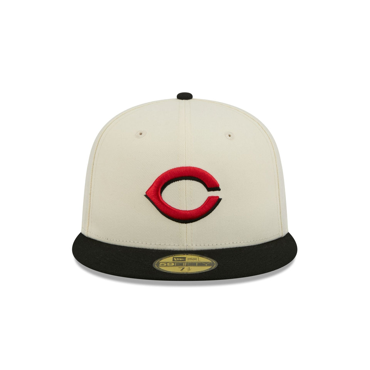 Cincinnati Reds Chrome White Basic 59FIFTY Fitted Hat