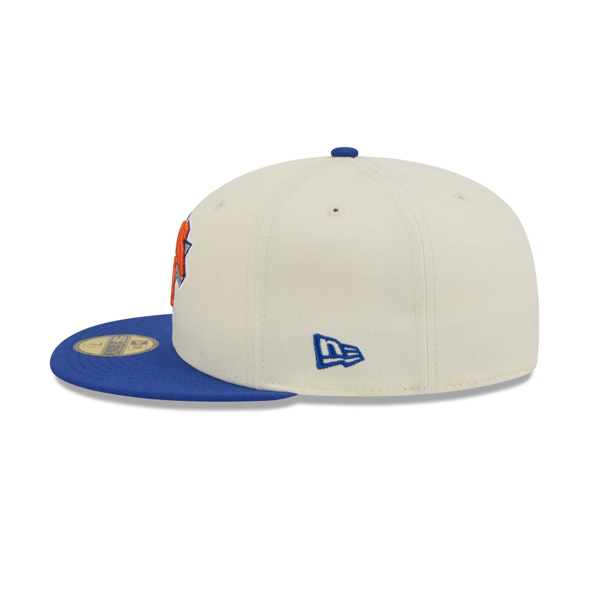 New York Knicks Chrome White Basic 59FIFTY Fitted Hat