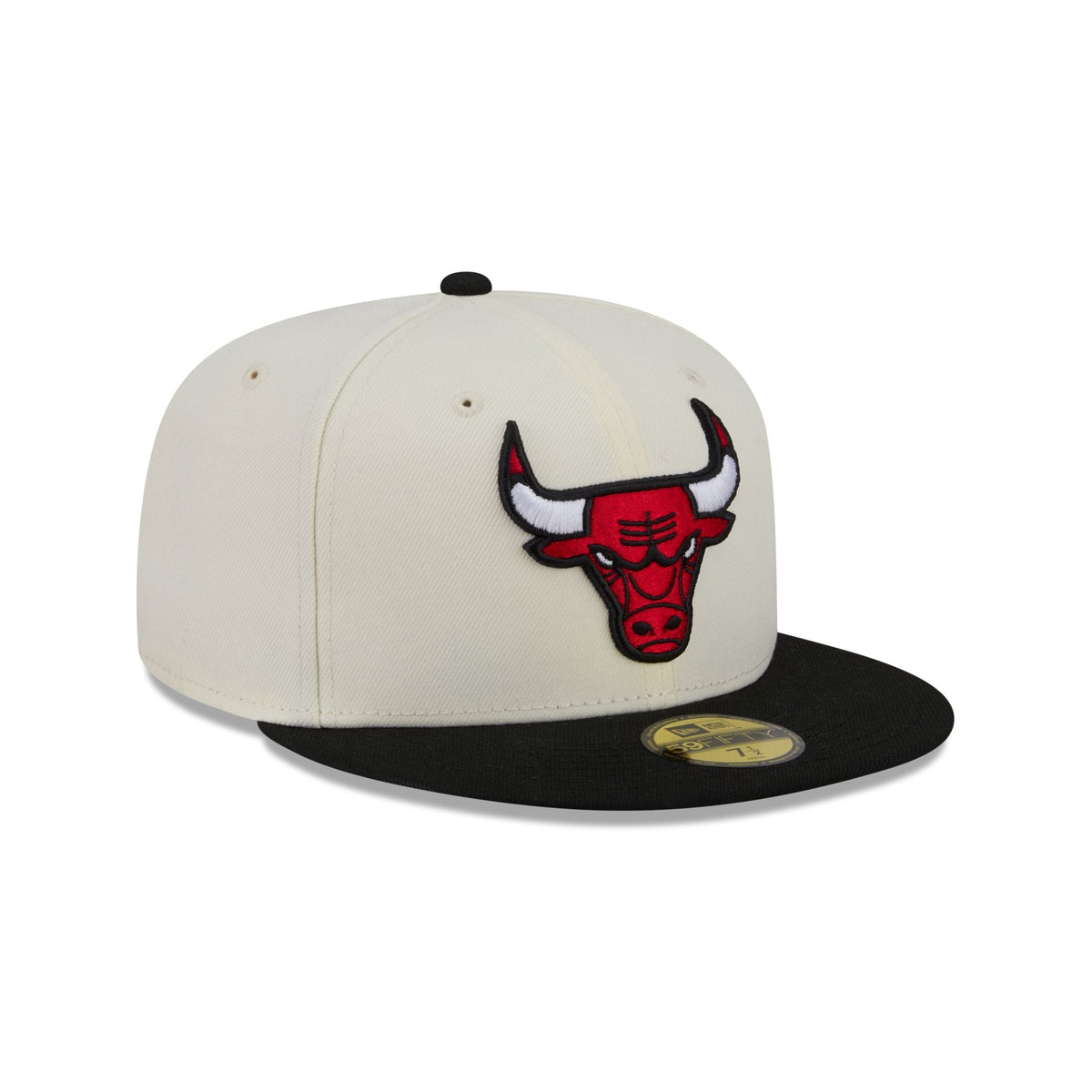 Chicago Bulls Chrome White Basic 59FIFTY Fitted Hat