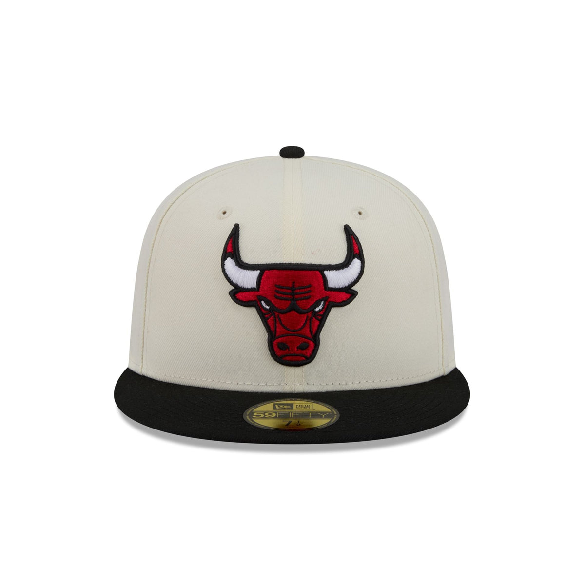 Chicago Bulls Chrome White Basic 59FIFTY Fitted Hat