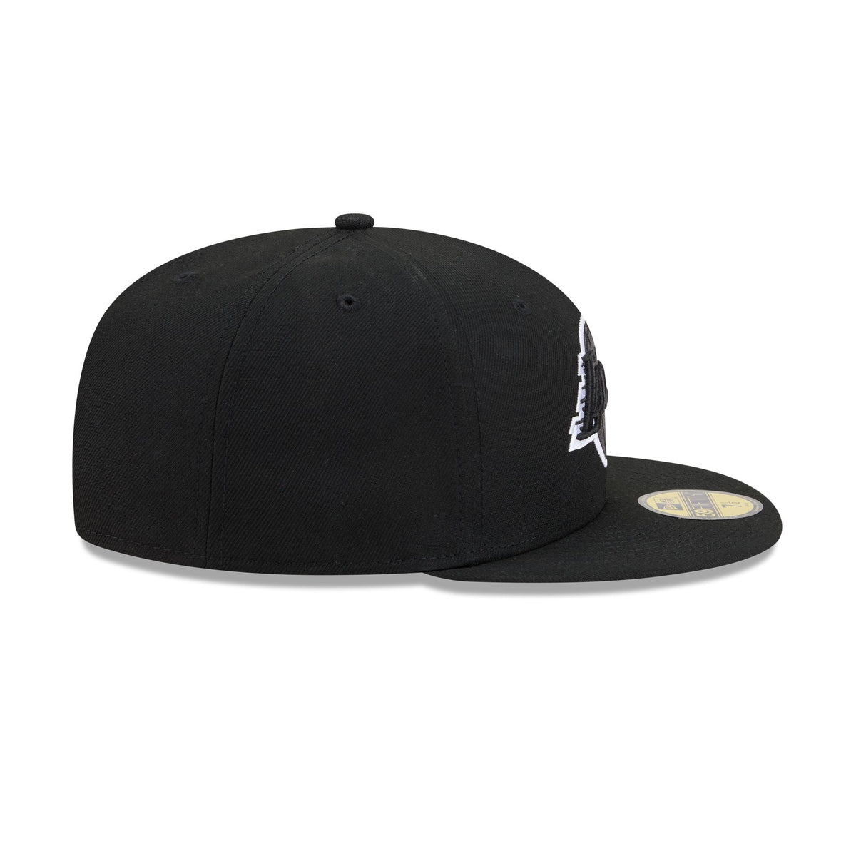 Los Angeles Lakers Black and White Basic 59FIFTY Fitted Hat