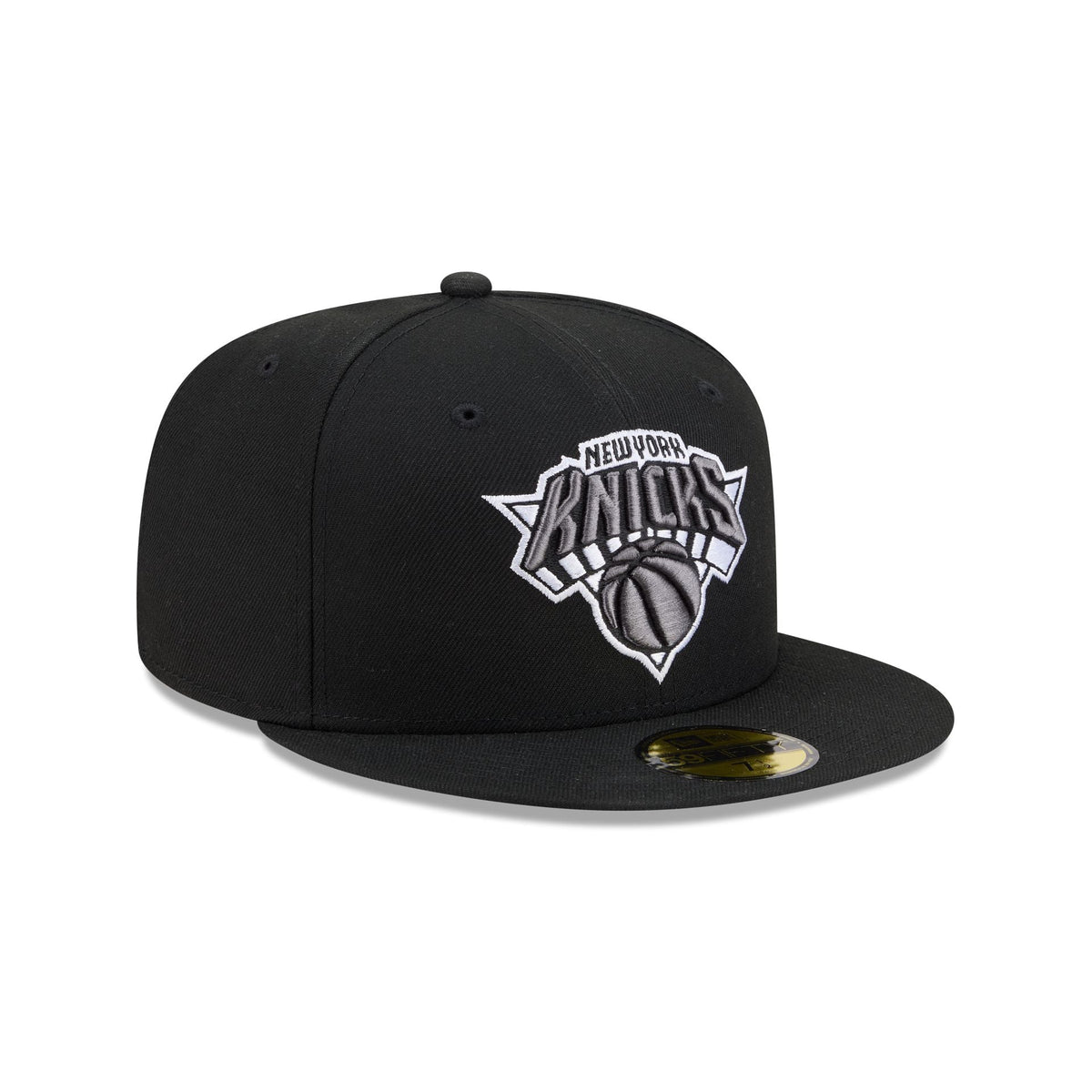 New York Knicks Black and White Basic 59FIFTY Fitted Hat