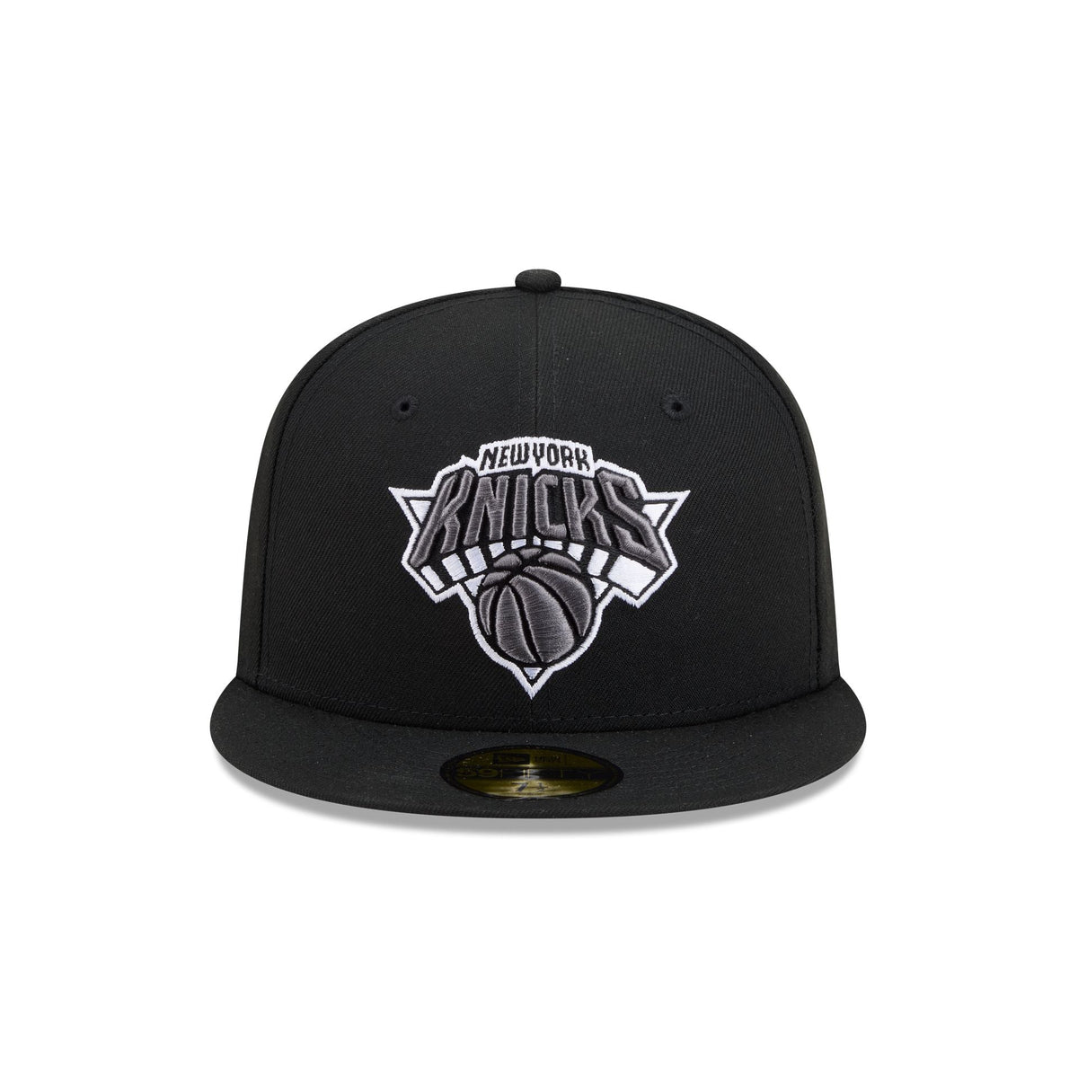 New York Knicks Black and White Basic 59FIFTY Fitted Hat