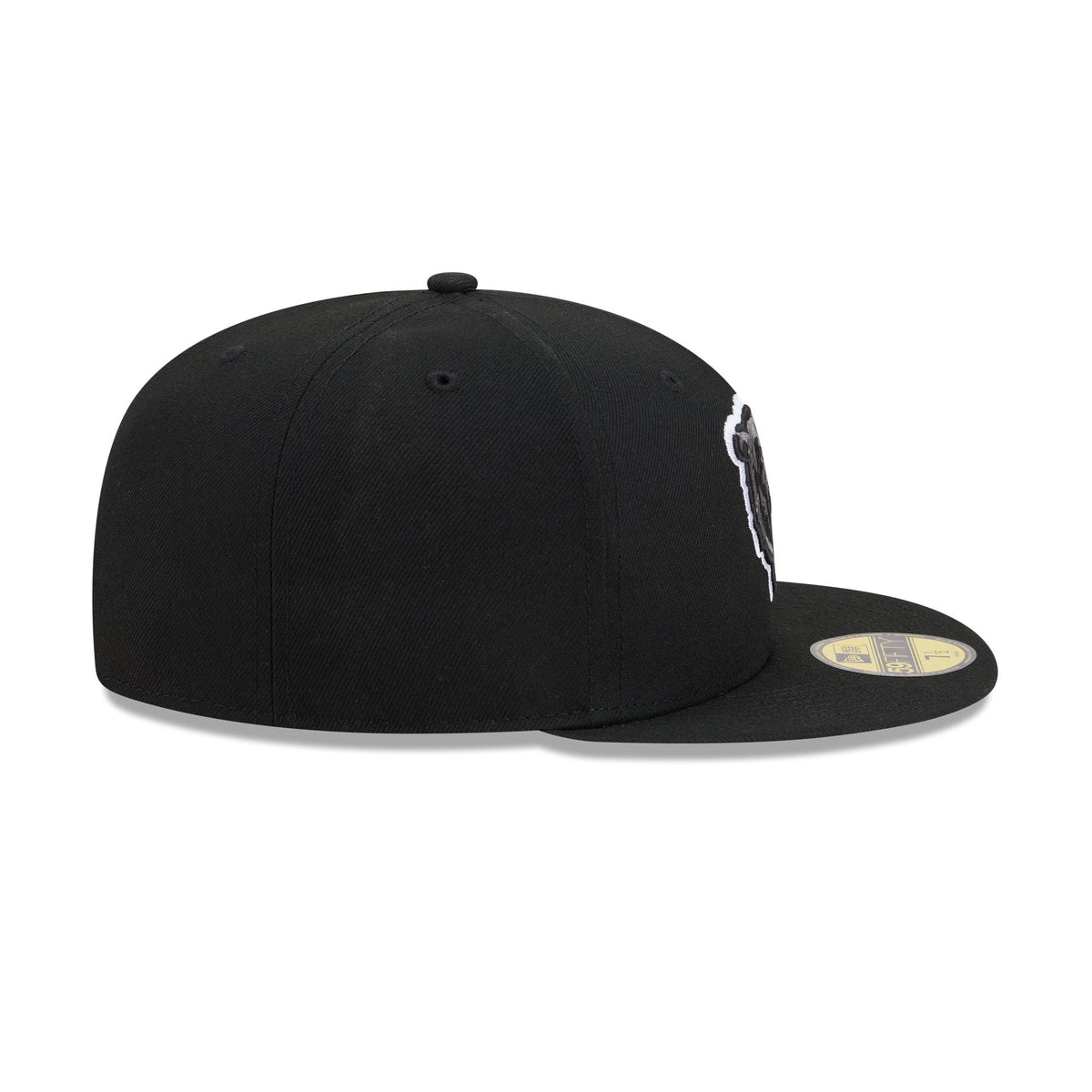 Chicago Bears Black and White Basic 59FIFTY Fitted Hat