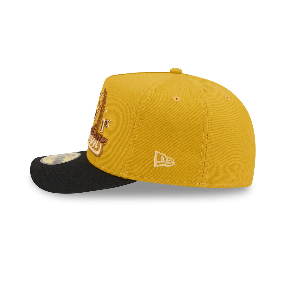 Just Caps Hardwood Classics Trophy Yellow Seattle Supersonics 59FIFTY A-Frame Fitted Hat