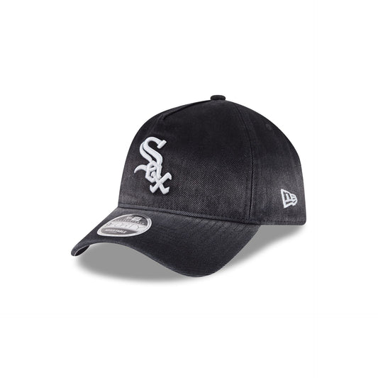 Chicago White Sox Washed Black Denim 9FORTY A-Frame Unstructured Snapback Hat