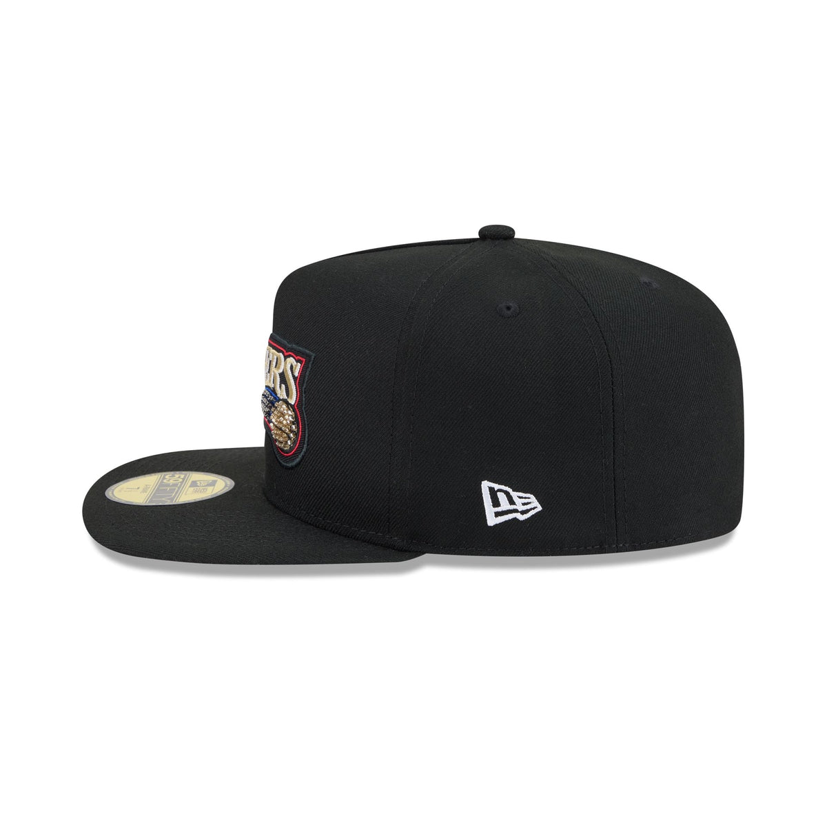 Just Caps Beaded Philadelphia 76ers 59FIFTY A-Frame Fitted Hat