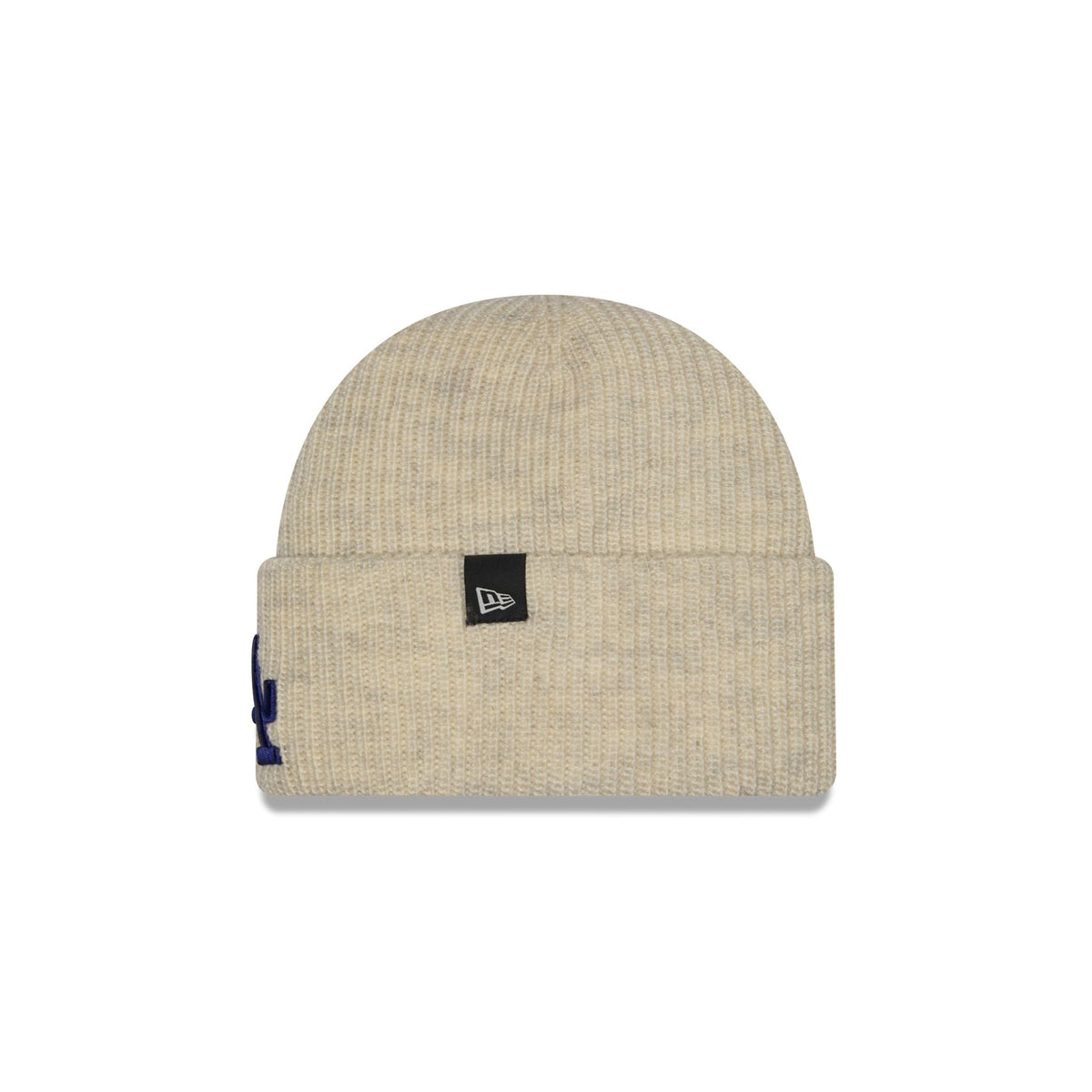 Los Angeles Dodgers Woolen Heather Gray Short Cuff Knit Beanie Hat