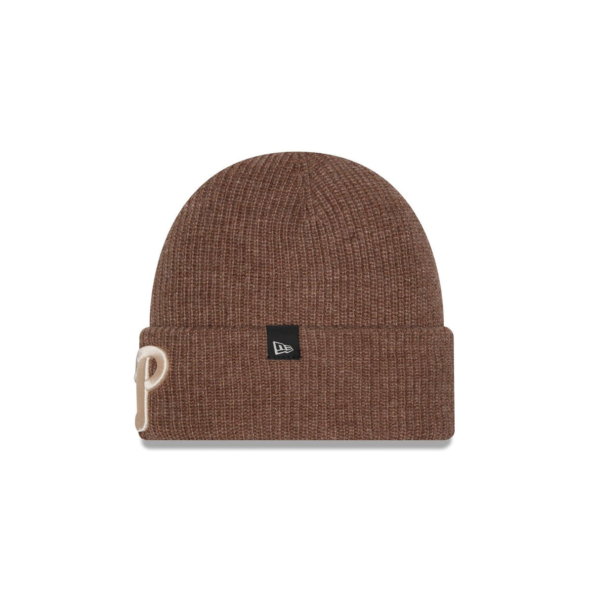 Philadelphia Phillies Woolen Tan Short Cuff Knit Beanie Hat