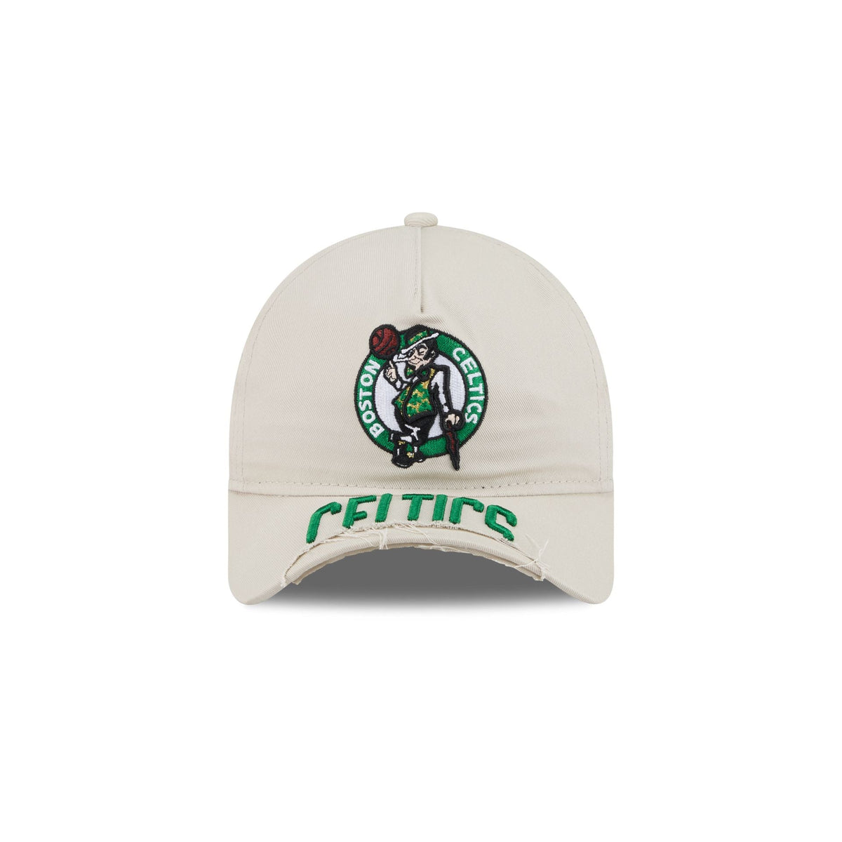 Boston Celtics Stone 9FORTY A-Frame Unstructured Cut-Off Visor Snapback Hat
