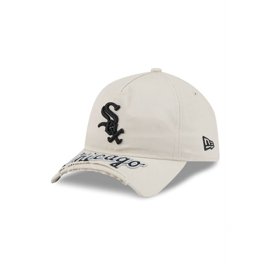 Chicago White Sox Stone 9FORTY A-Frame Unstructured Cut-Off Visor Snapback Hat
