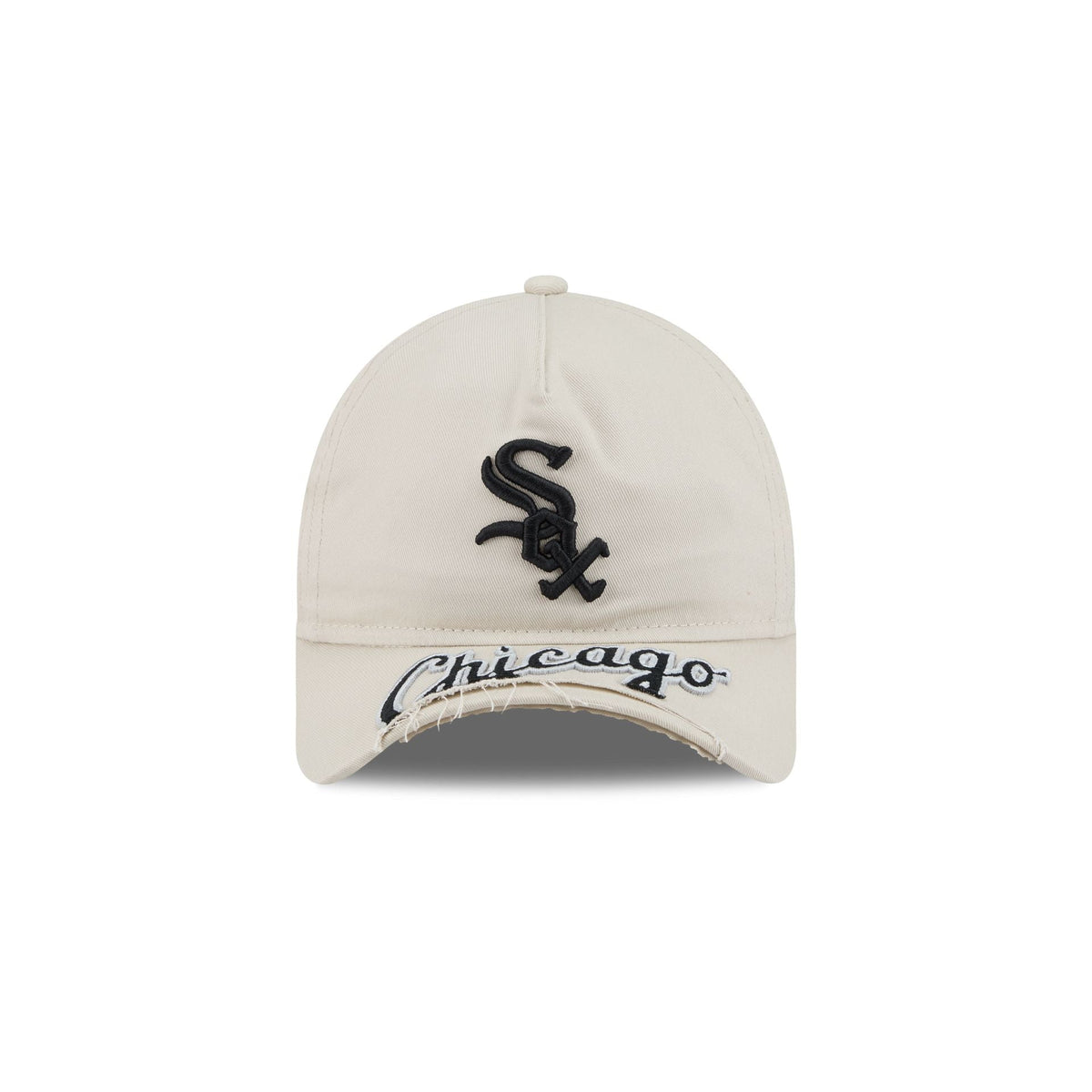 Chicago White Sox Stone 9FORTY A-Frame Unstructured Cut-Off Visor Snapback Hat