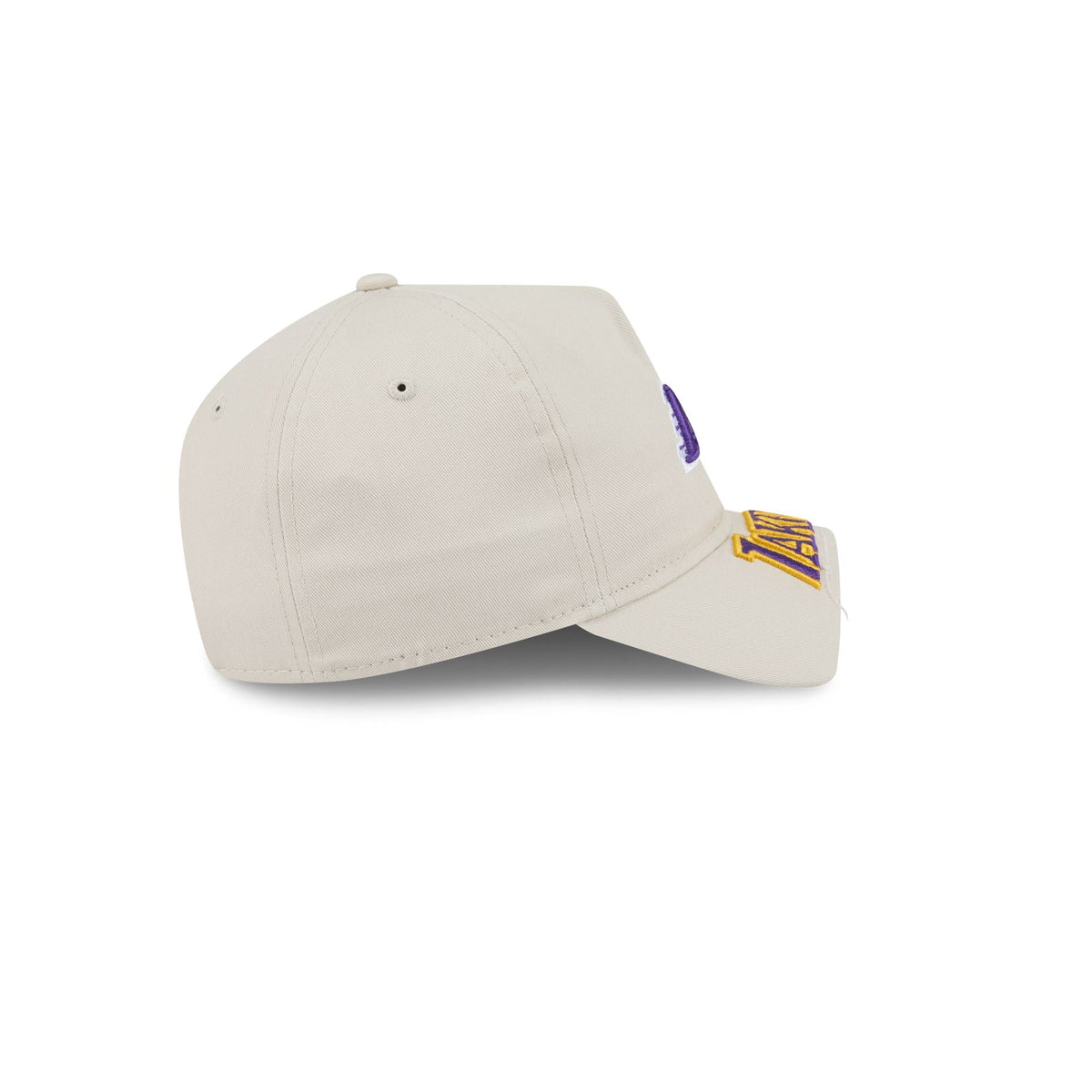 Los Angeles Lakers Stone 9FORTY A-Frame Unstructured Cut-Off Visor Snapback Hat