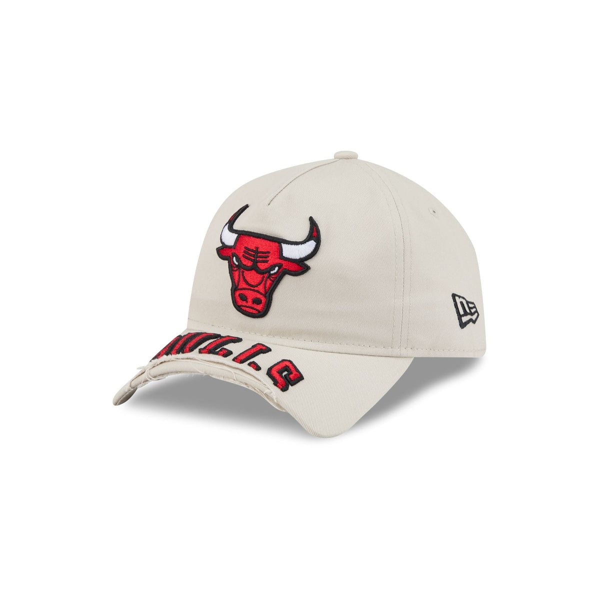Chicago Bulls Stone 9FORTY A-Frame Unstructured Cut-Off Visor Snapback Hat