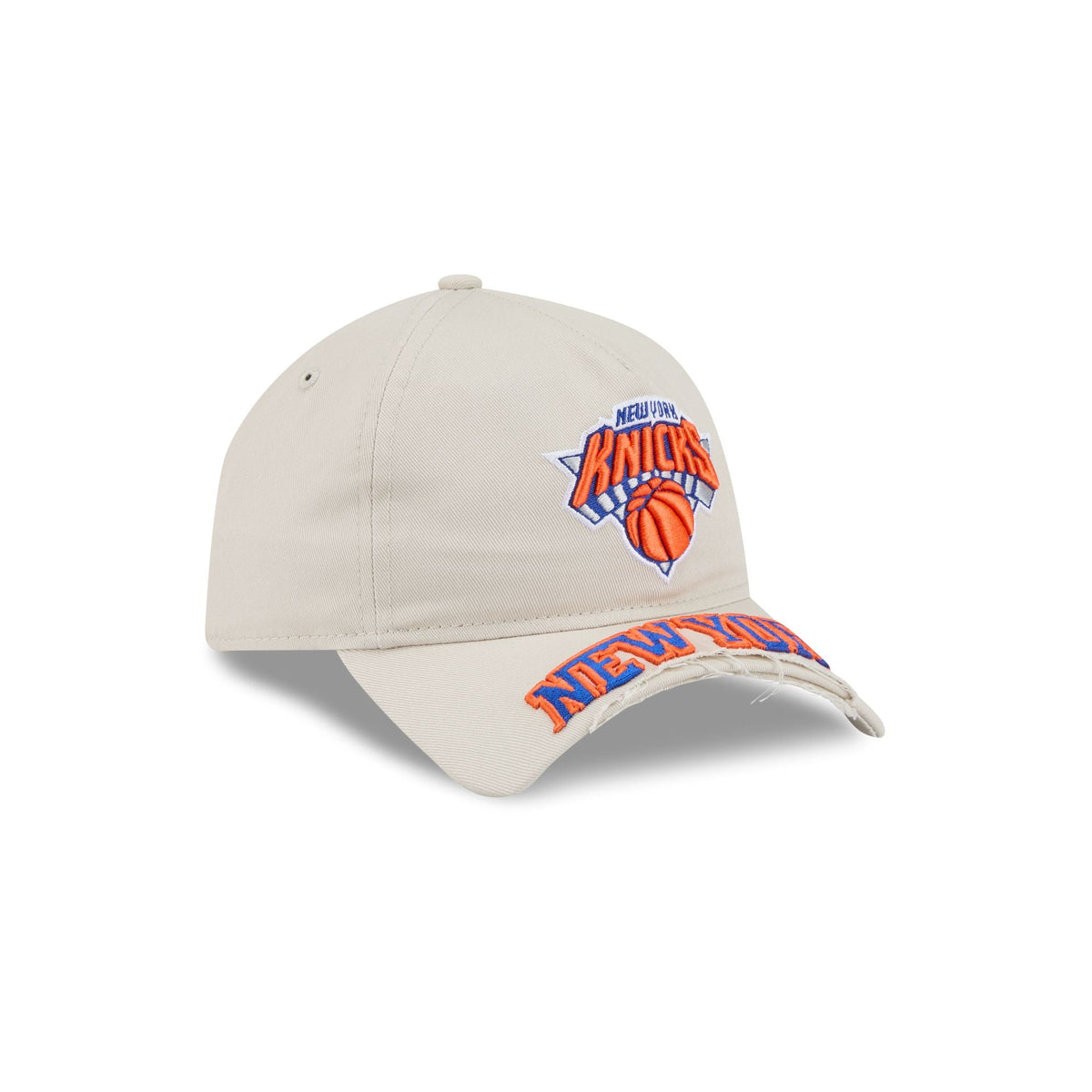 New York Knicks Stone 9FORTY A-Frame Unstructured Cut-Off Visor Snapback Hat