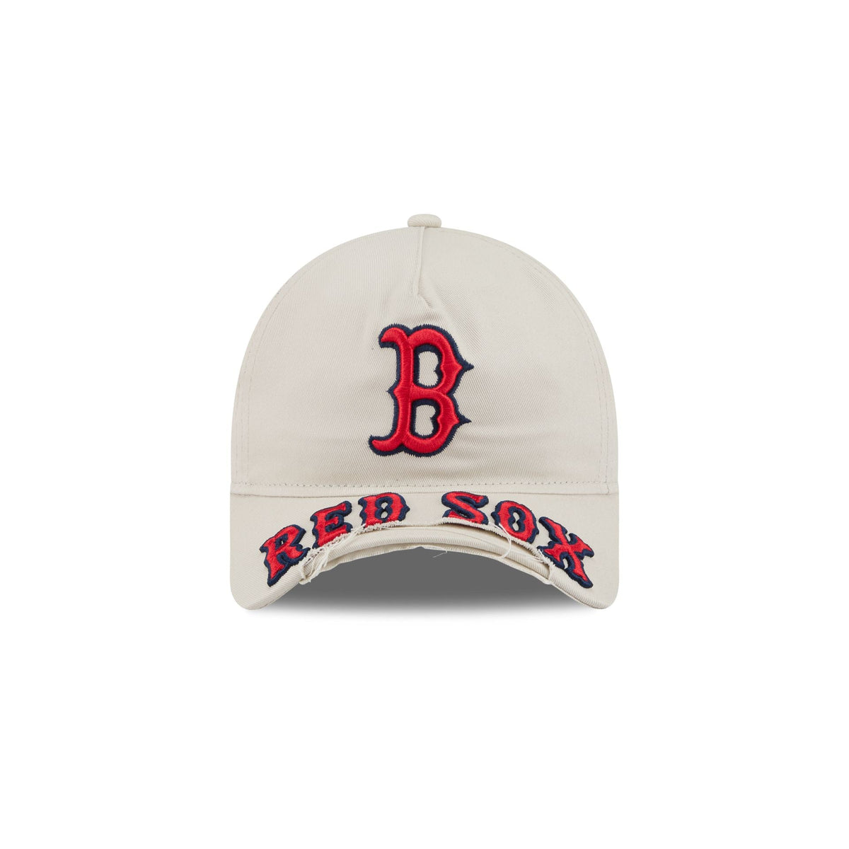 Boston Red Sox Stone 9FORTY A-Frame Unstructured Cut-Off Visor Snapback Hat
