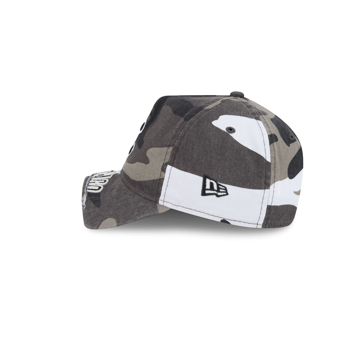 Chicago Cubs Washed Camo 9FORTY A-Frame Unstructured Cut-Off Visor Snapback Hat