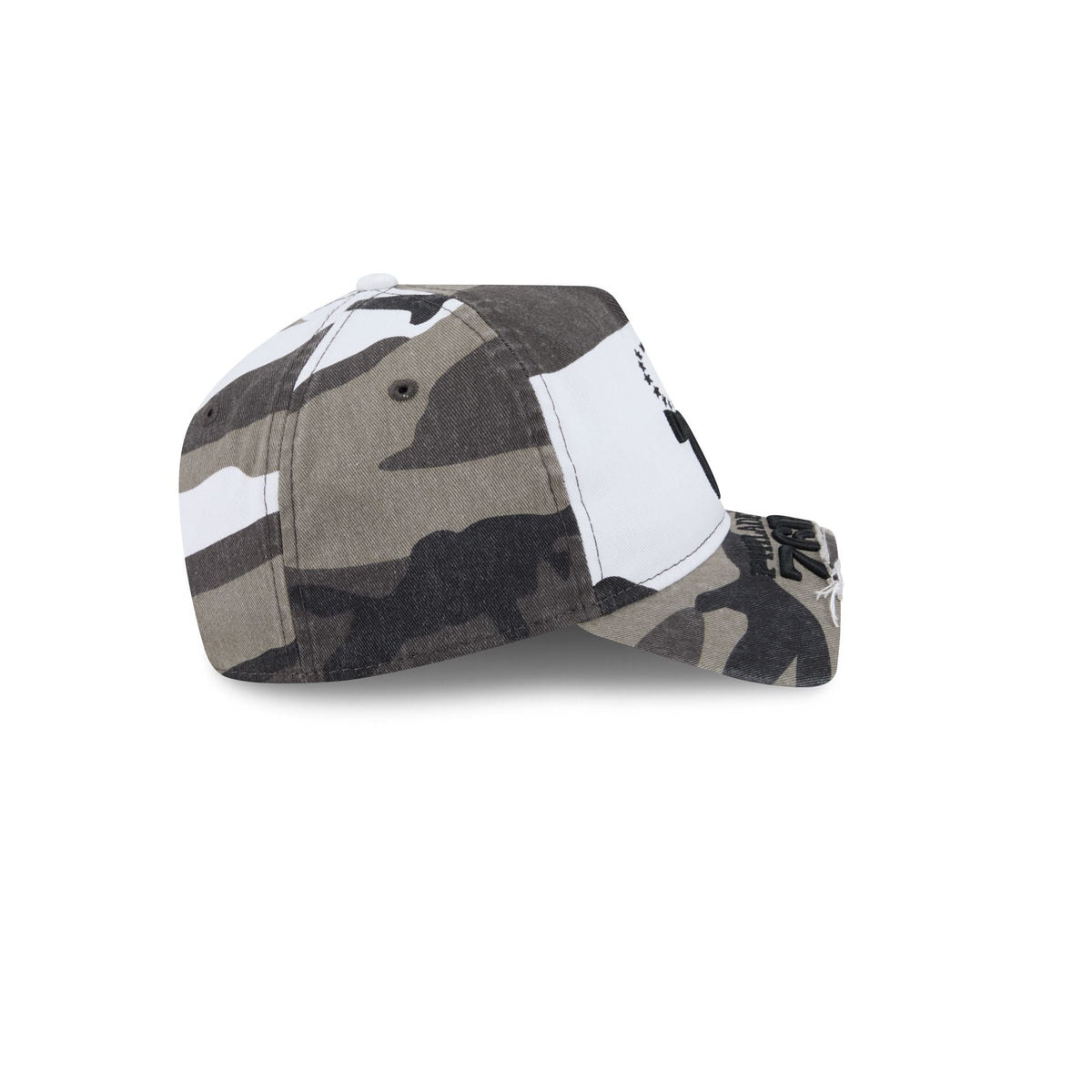 Philadelphia 76ers Washed Camo 9FORTY A-Frame Unstructured Cut-Off Visor Snapback Hat