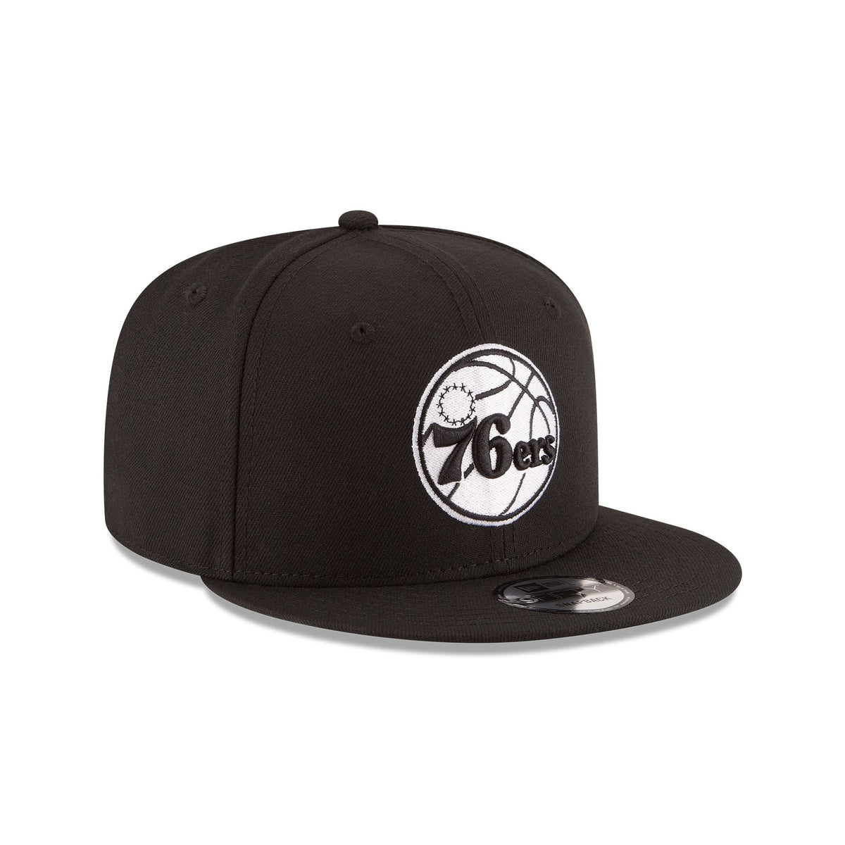 Philadelphia 76ers Basic Black 9FIFTY Snapback Hat