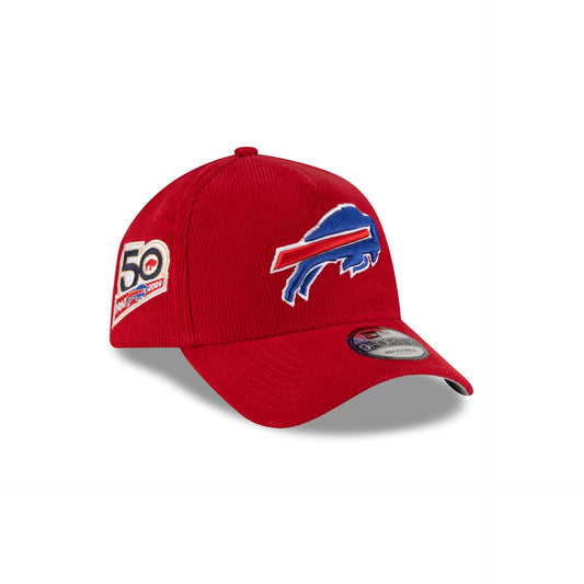 Buffalo Bills Red Corduroy 9FORTY A-Frame Snapback Hat