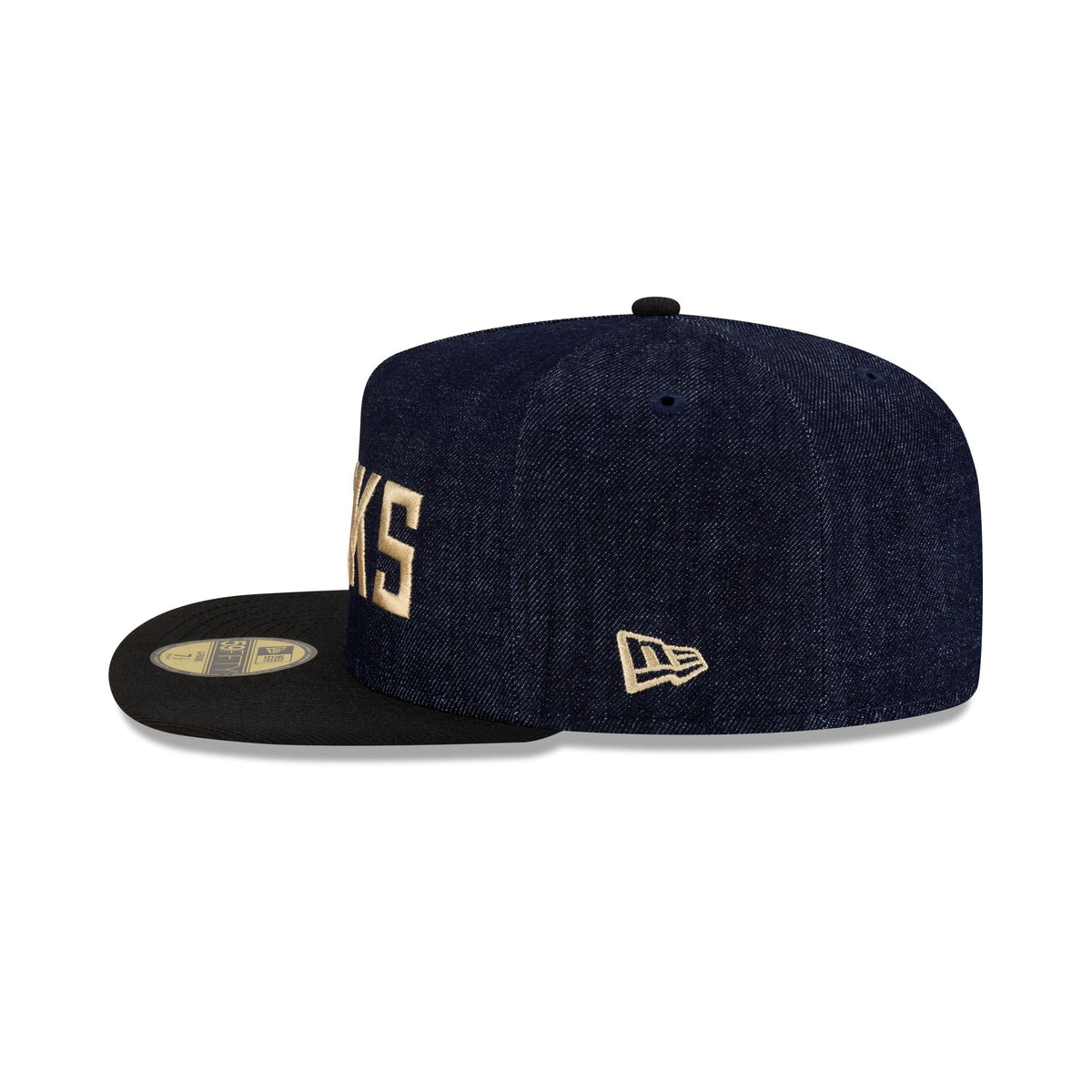 Milwaukee Bucks Navy Denim 59FIFTY A-Frame Fitted Hat