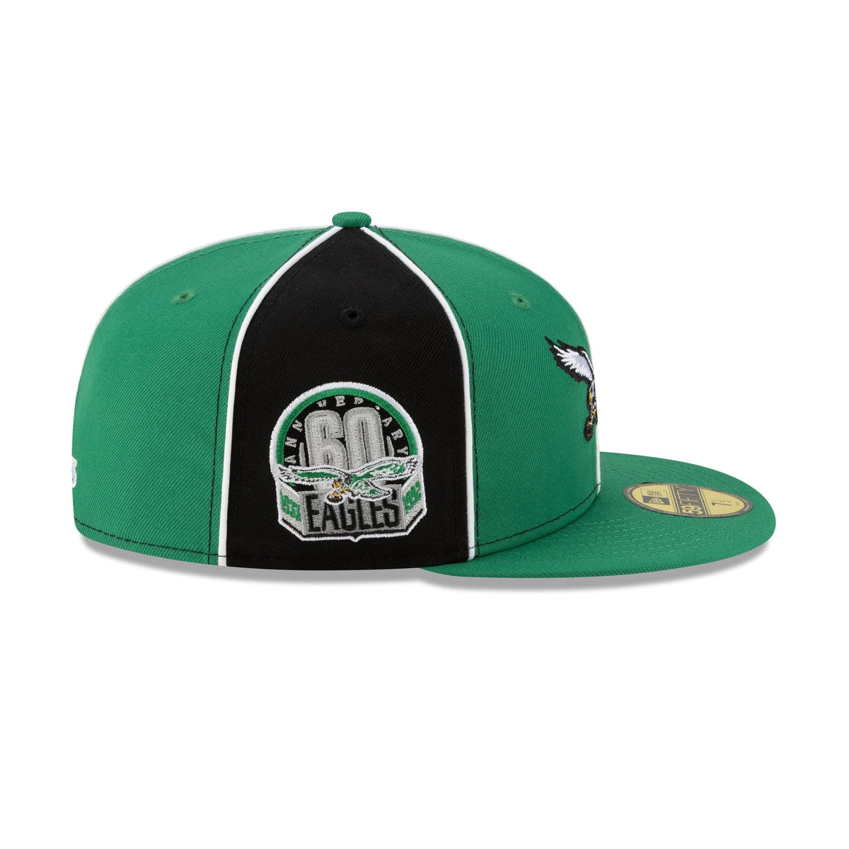 Philadelphia Eagles Two-Tone Pinwheel 59FIFTY Fitted Hat