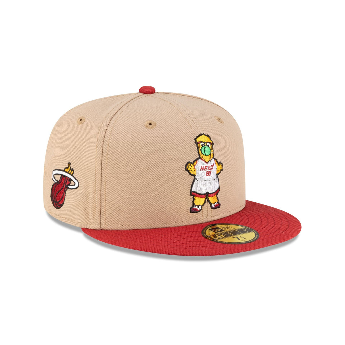 Miami Heat Mascot Camel 59FIFTY Fitted Hat