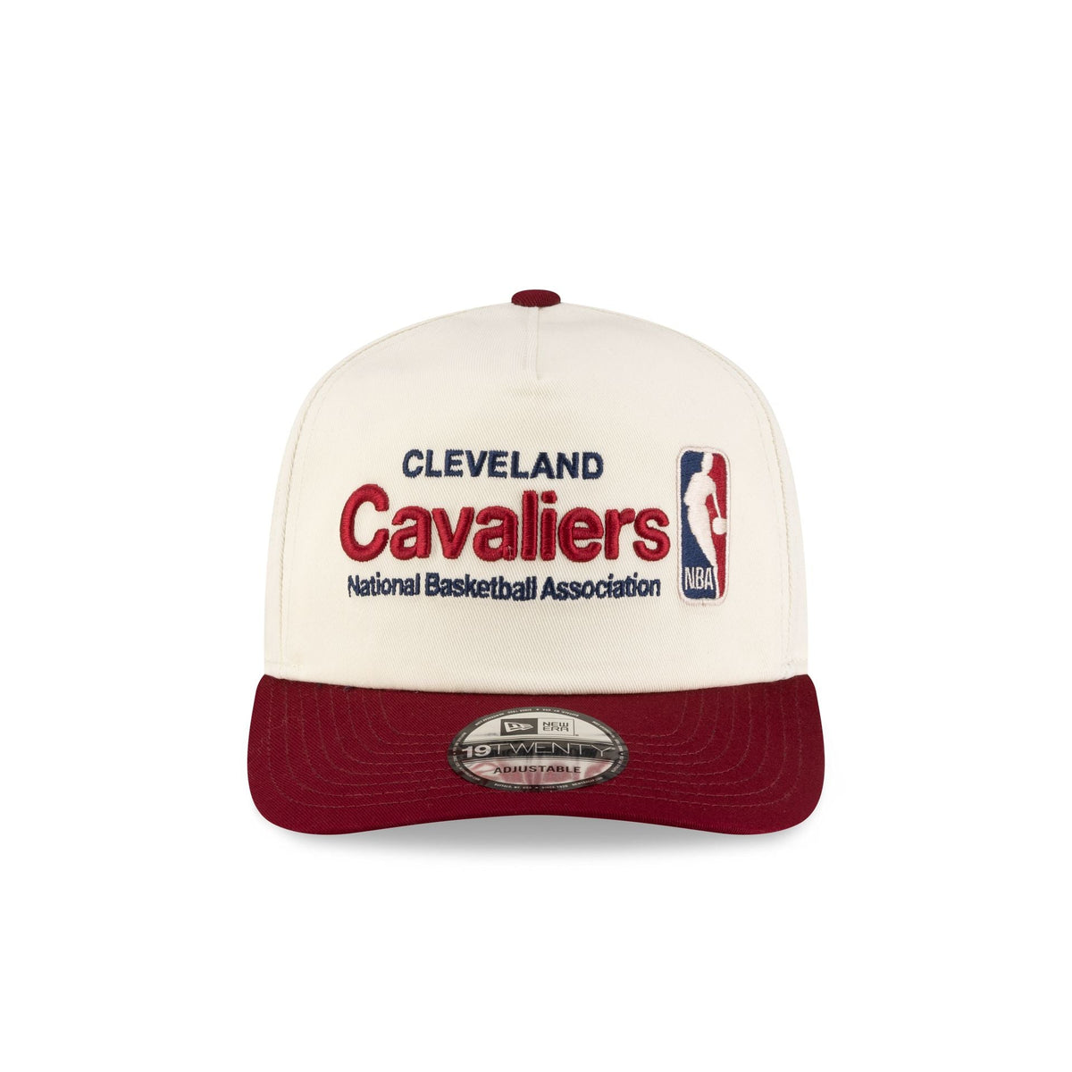 Cleveland Cavaliers 2010-2017 Hardwood Classics Sign Stack Chrome White 19TWENTY Adjustable Hat