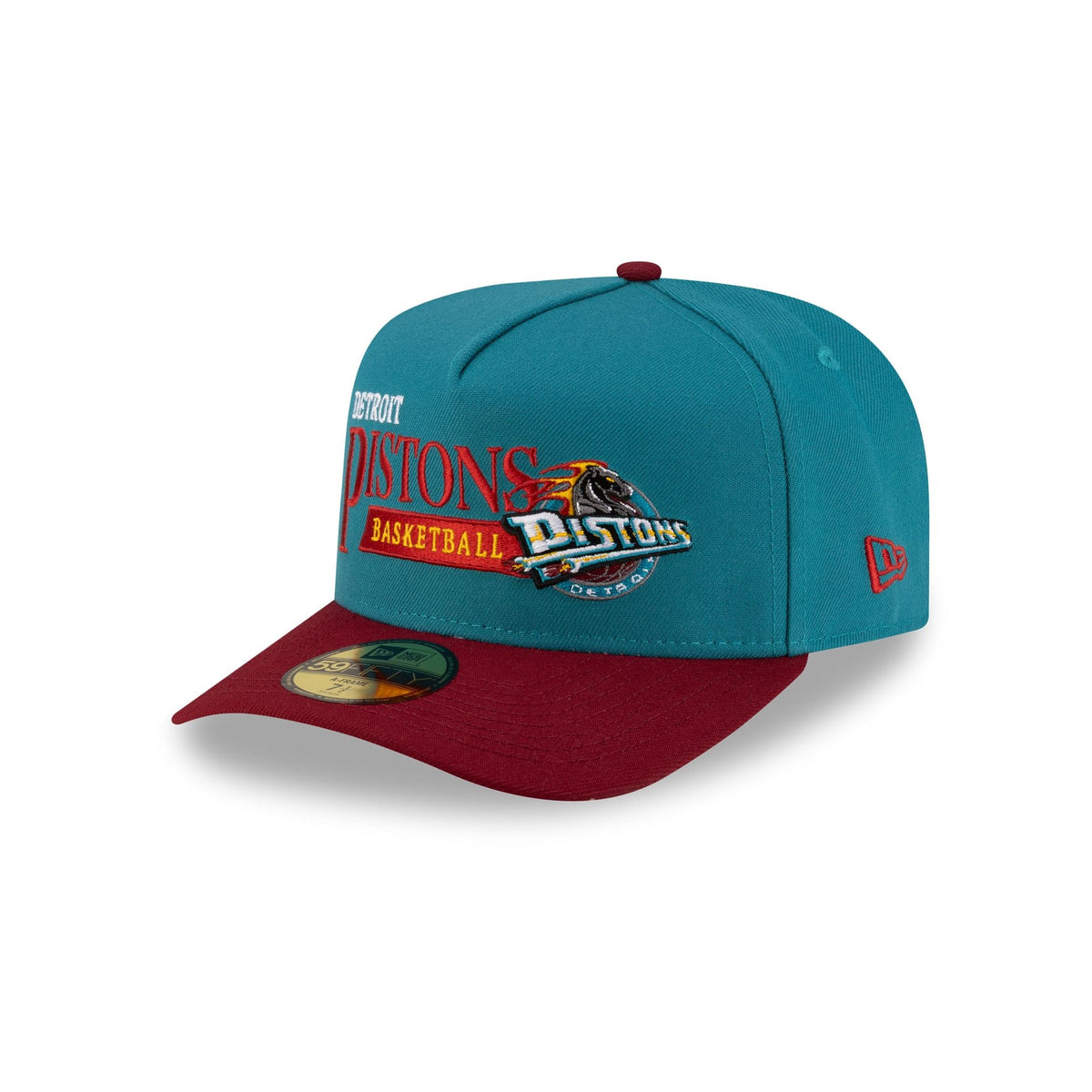 Detroit Pistons 1996-2001 Hardwood Classics Liner 59FIFTY A-Frame Fitted Hat