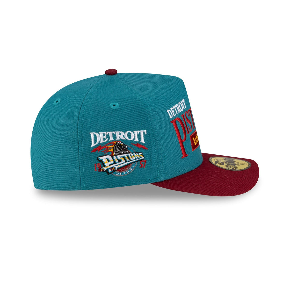 Detroit Pistons 1996-2001 Hardwood Classics Liner 59FIFTY A-Frame Fitted Hat