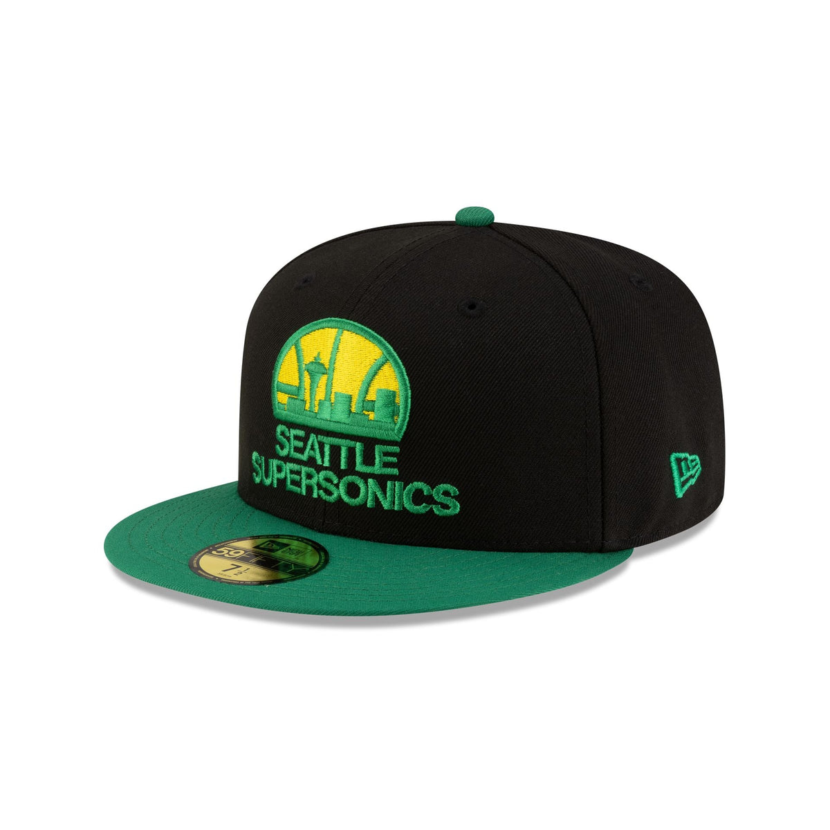 Seattle SuperSonics 1975-1995 Hardwood Classics Black 59FIFTY Fitted Hat