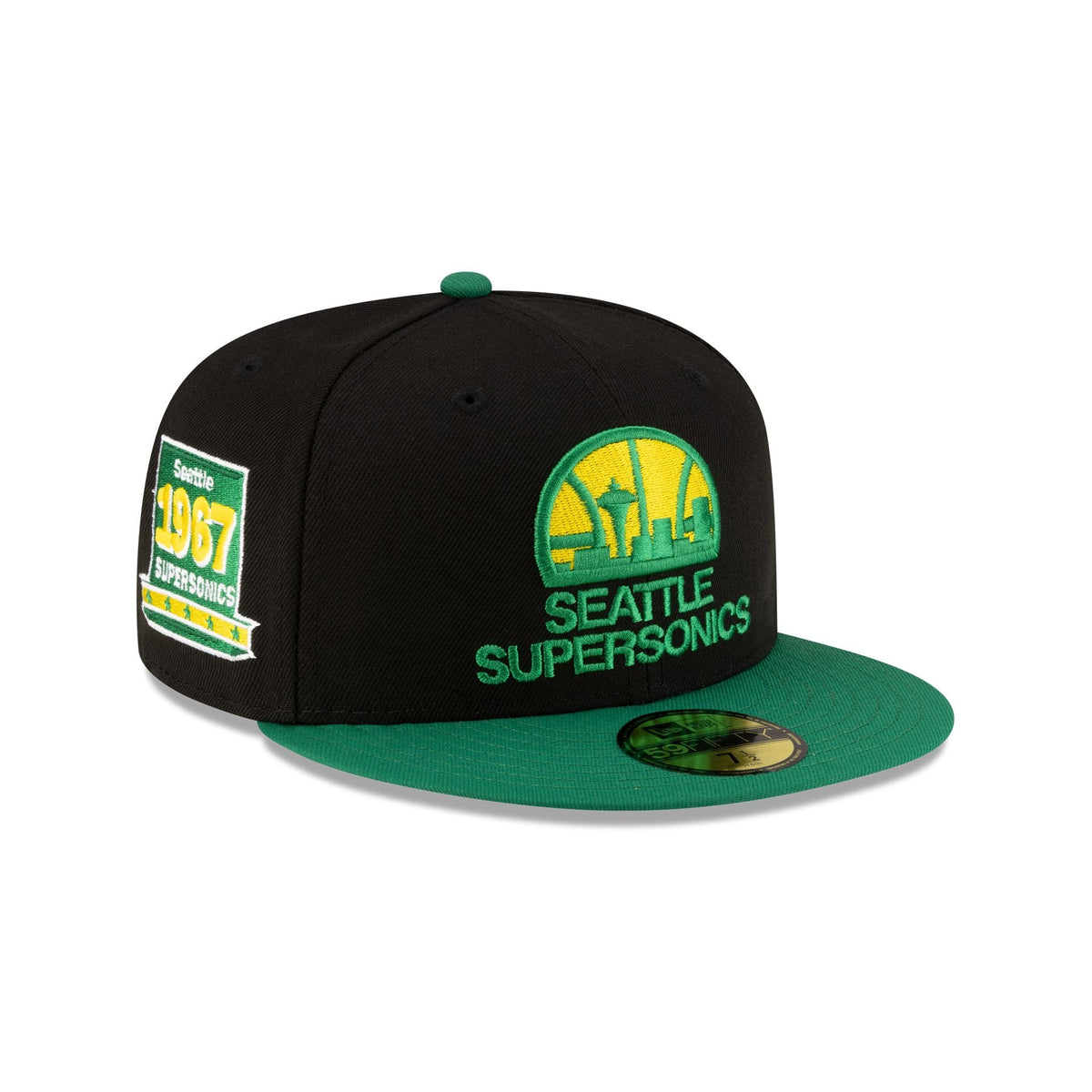 Seattle SuperSonics 1975-1995 Hardwood Classics Black 59FIFTY Fitted Hat