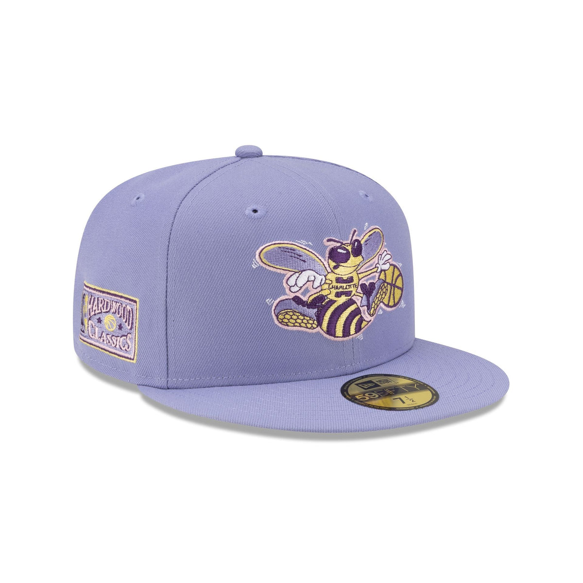 Charlotte Hornets Hardwood Classics Lavender Pack 59FIFTY Fitted Hat