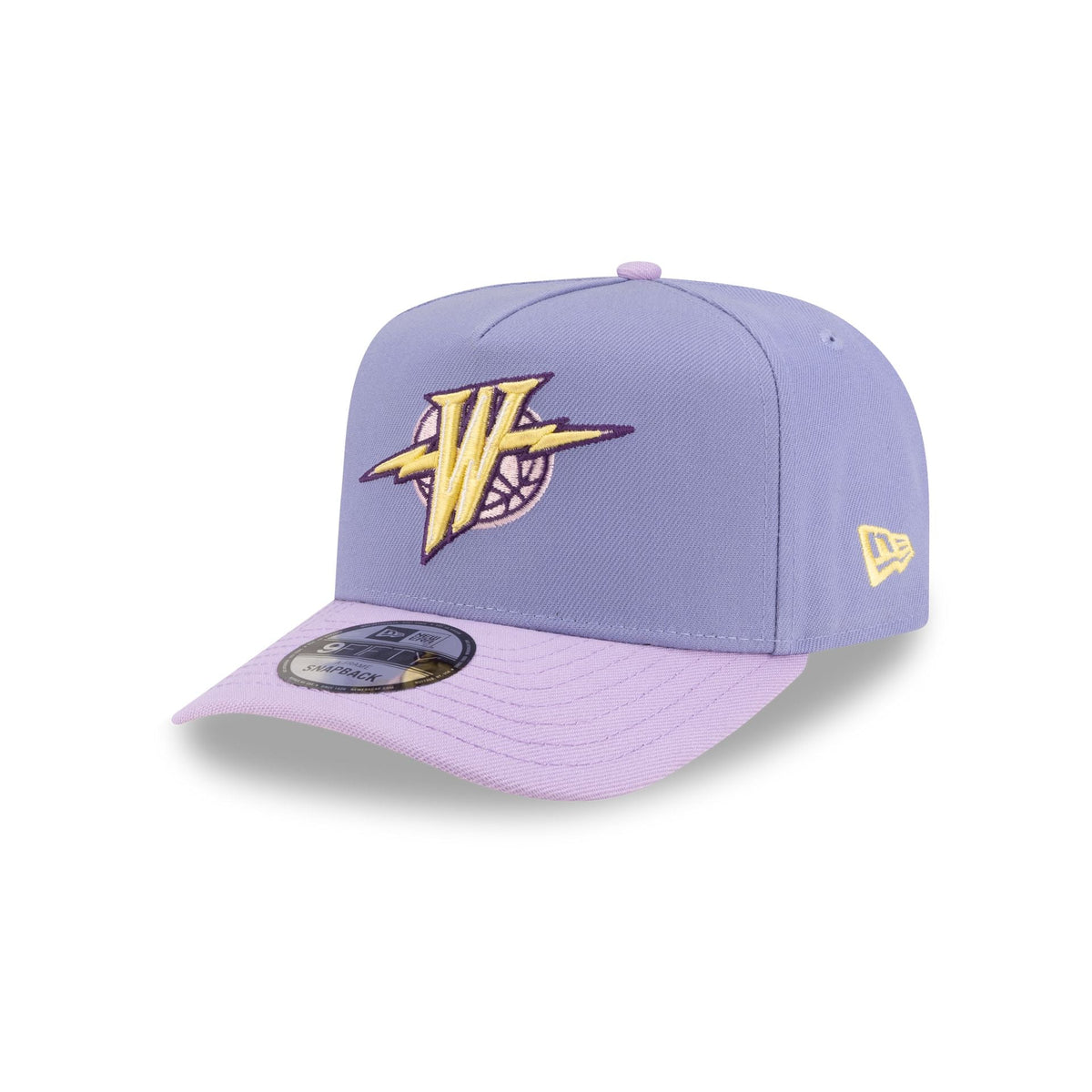 Golden State Warriors Hardwood Classics Lavender Purple 9FIFTY A-Frame Snapback Hat