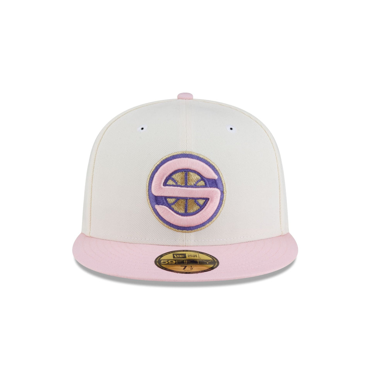 Just Caps Chrome Pink Seattle SuperSonics 59FIFTY Fitted Hat