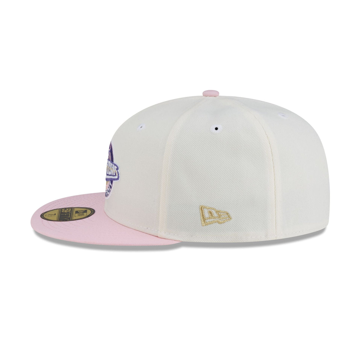 Just Caps Chrome Pink Detroit Pistons 59FIFTY Fitted Hat