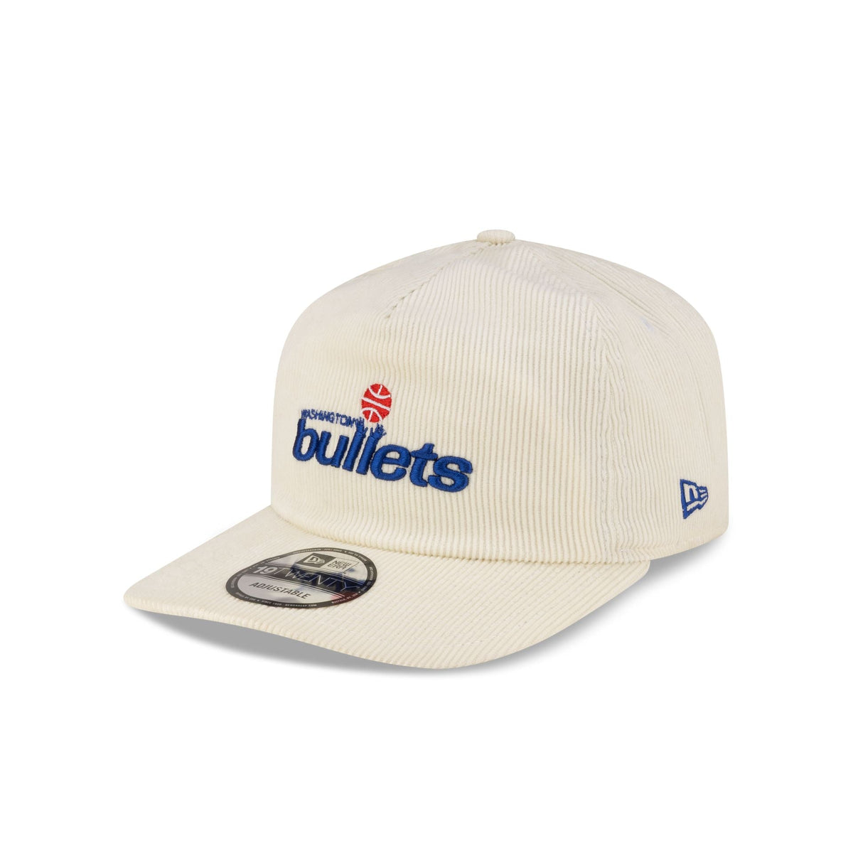 Washington Bullets Hardwood Classics 80s Chrome Corduroy 19TWENTY Adjustable