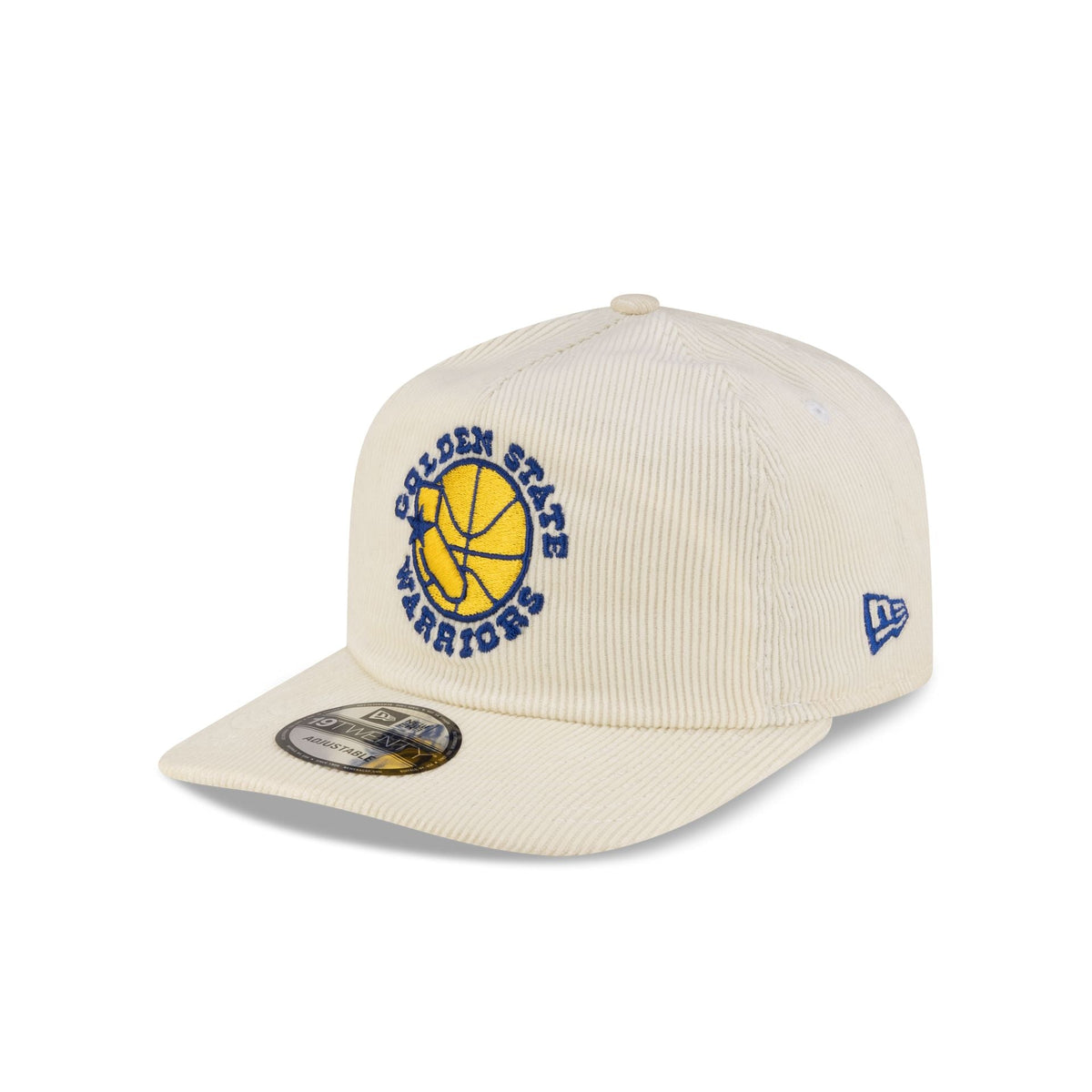 Golden State Warriors Hardwood Classics 80s Chrome Corduroy 19TWENTY Adjustable