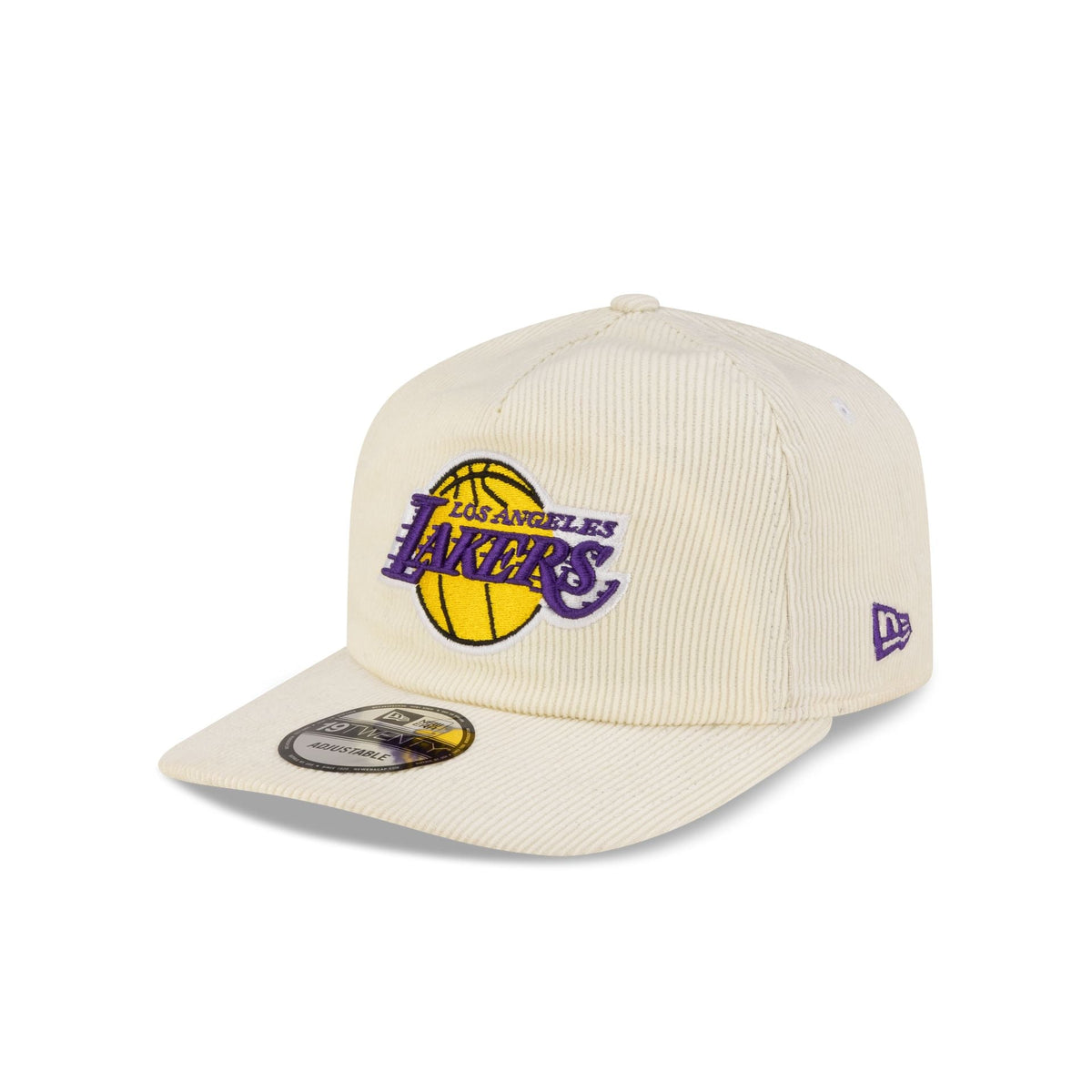 Los Angeles Lakers Hardwood Classics 80s Chrome Corduroy 19TWENTY Adjustable