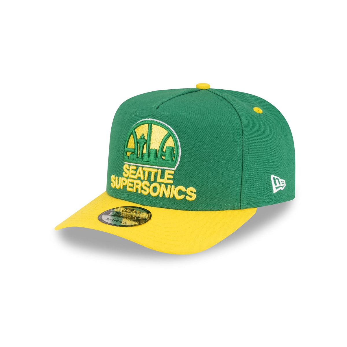 Seattle Supersonics Hardwood Classics 80s Two Tone 9FIFTY A-Frame Snapback Hat